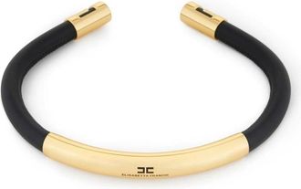 Elisabetta Franchi Accessoires, Dames, Geel, ONE Size, Ketting met juwelenplaatje
