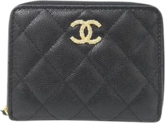 Chanel Pre-owned Wallets, female, Black, Size: ONE SIZE Pre-owned Bi-fold Wallet