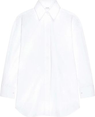 Givenchy Poplin Shirt - Dames - Overhemden - Wit - XS - Katoen - Overhemden