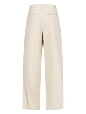 Dunst Womens Trousers Beige Cotton