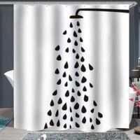 OEM Houhence - Cortina De Ducha De Tela De 180 X 180 Cm - Impermeable Y Resistente Al Moho - Incluye Anillas De Acero Inoxidable Para Una F&aacute;cil Instalaci&oacute;
