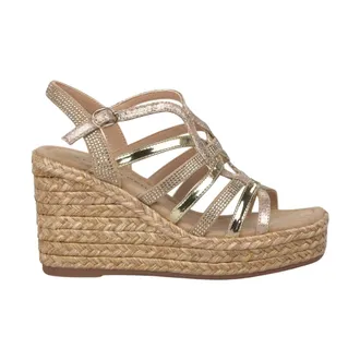 Alma En Pena Esparto Platform Sandal - female - ALMA EN PENA - Wedges - Beige - 7 UK - Shoes