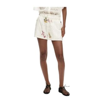 Desigual Short Shorts, female, White, Size: S Short Shorts