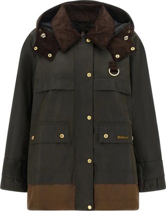 Barbour Jassen, Dames, Groen, S, Katoen, Wrenwood Jacket