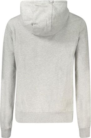 Napapijri Logo-Embroidered Cotton Hoodie - Gray