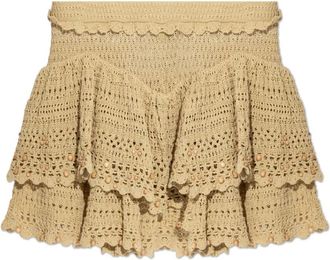 Isabel Marant Isabel Marant, Short Skirts, female, Beige, Size: XS Olzea Skort