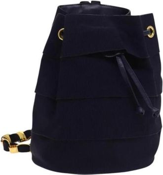 Ferragamo Pre-owned Canvas backpacks - Dames - Vintage Tas - Blauw - ONE Size - Vintage