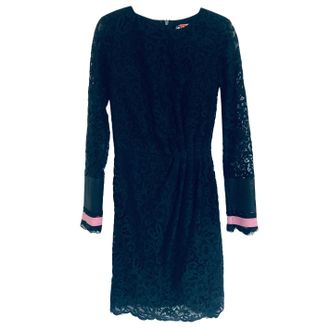 Msgm Black Lace Long-Sleeve Dress Size XS