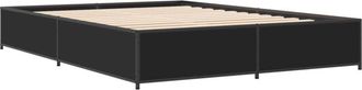 vidaXL Bed Frame without Mattress Black 140x200 cm Vidaxl