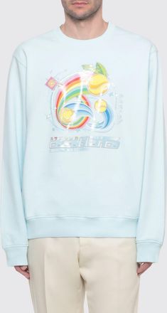 Casablanca Sweatshirt CASABLANCA Men color Gnawed Blue