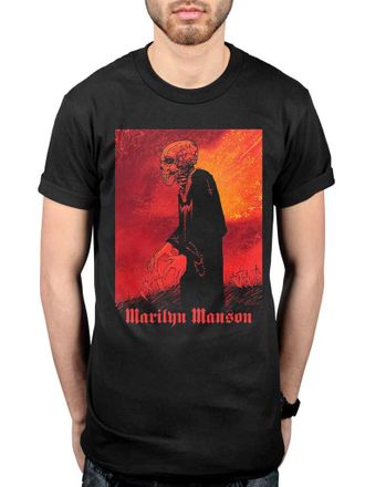 AWDIP Official Marilyn Manson Mad Monk T-Shirt Black
