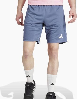 adidas Mens Adidas Team Training Short Blue - Size: 35/34/32