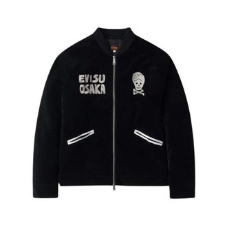 Evisu Hombre, Chaquetas, Negro, Talla: L