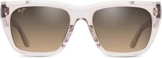 Maui Jim Aloha Lane zonnebril met vierkant montuur - Roze