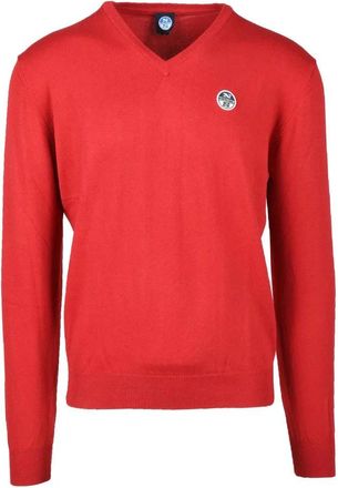 North Sails Red Crewneck Cotton Sweater
