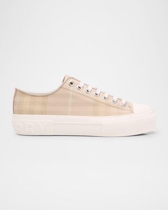 Burberry Jack Check Low-Top Sneakers