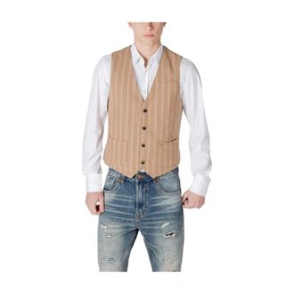 Gianni Lupo Jassen, Heren, Beige, L, Polyester, Gl 9812 Gilet
