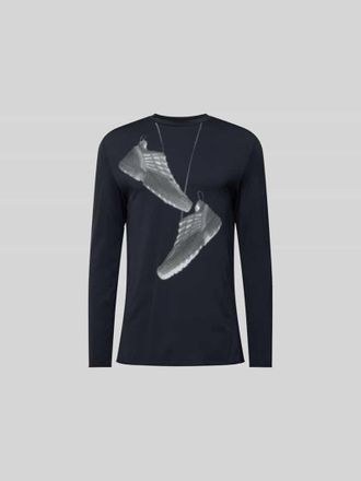 Maison Margiela Regular Fit Longsleeve mit Motiv-Print in Black, Gr&ouml;&szlig;e L