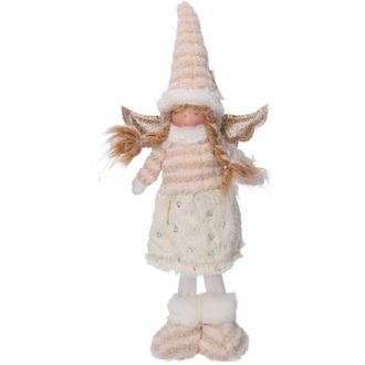 Vacchetti &Aacute;ngel En Tela Oro Blanco Cm20x10h45