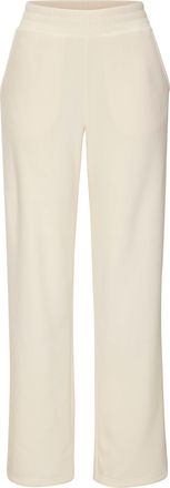 Vivance Fleecehose VIVANCE, Damen, Gr. 32/34, N-Gr, beige (creme), Obermaterial: 100% Polyester, unifarben, bequem lang, Hosen Fleecehose, mit seitlichen Eing