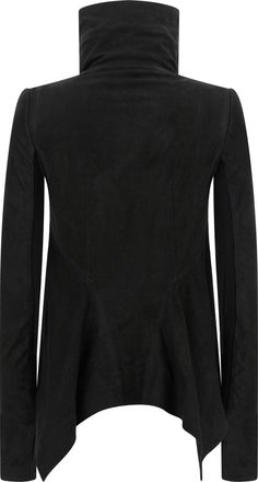 Rick Owens Womens Black Lamb Leather Jacket Clothing