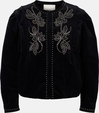 Isabel Marant Pietra embellished cotton jacket