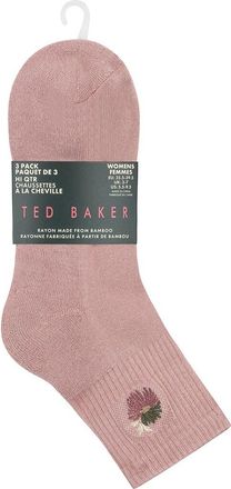 Ted Baker Set Of 3 Quarter Crew Sock