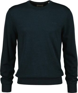 GANT Jersey de punto con cuello redondo - Knitwear - Hombre - Verde - 2XL