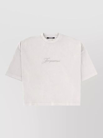 Jacquemus crew neck oversized short sleeve top