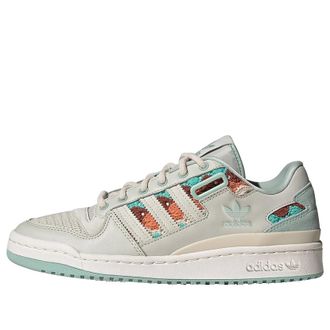 adidas (WMNS) adidas Originals Forum Low Shoes Grey White Light Blue IE0472