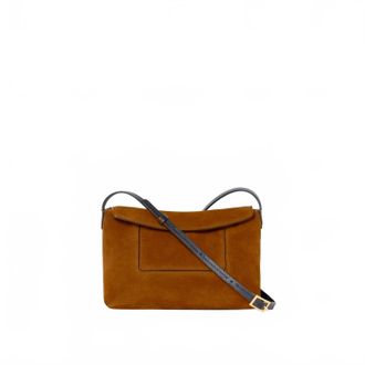 Wandler Womens Penelope Slouch Mini Bag In Cognac Suede