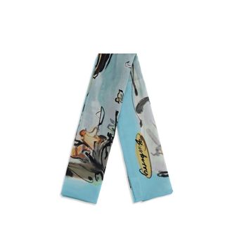 Burberry Womens Multicolor Silk Scarf