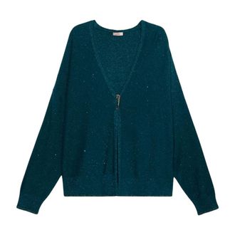 Oltre Dames, Truien, Blauw, Maat: S/M Leer