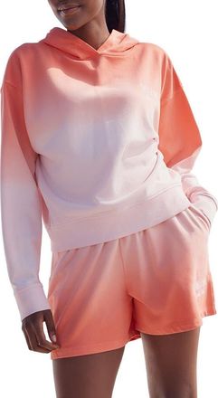 Next Ombr&eacute; Hooded Sweatshirt in Orange at Nordstrom, Size X-Small