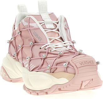 Versace Womens Multicolor Polyester Athletic Sneakers