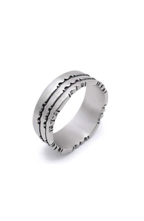 Serge DeNimes Silver Armor Ring at Nordstrom, Size 11.5