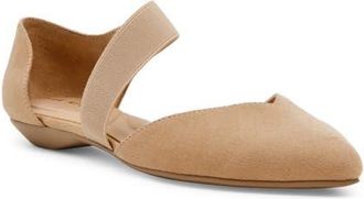 Anne Klein Oksanna Pointed Toe Flat in Sand Suede at Nordstrom, Size 9.5