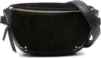 Jerome Dreyfuss Lino Banane leather belt bag - women - Goat Skin/Cotton/Leather - OS - Black