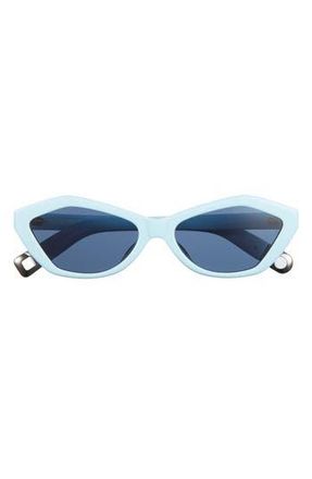 Jacquemus Bambino 55mm Square Sunglasses in Light Blue/Silver at Nordstrom Rack