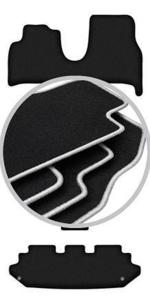 OEM Alfombrillas Carlux-silver Para Fiat Ulysse Ii 7 Plazas (2002-2010)