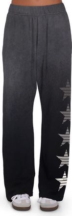Lauren Moshi Juvia Ombre Star Pants in Black Ombre at Nordstrom, Size X-Small