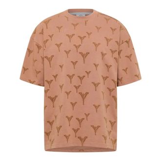 Carlo Colucci Tops, Heren, Bruin, 2Xl, T-Shirts