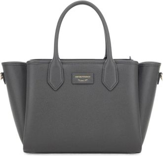 Emporio Armani Medium Shopping Bag - Dames - Shoppers - Grijs - ONE Size - Polyester - Tassen