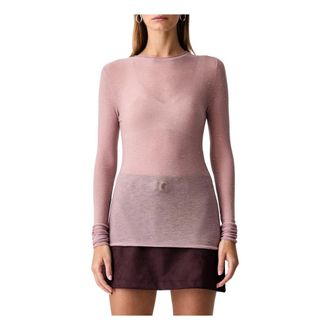 Pinko Pinko - Pico Trui - Dames - Truien - Roze - Maat: XS Wol