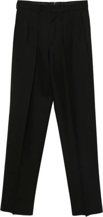 Tom Ford Pantaloni con pieghe frontali - Nero