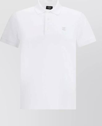 Fendi cotton short-sleeve polo shirt