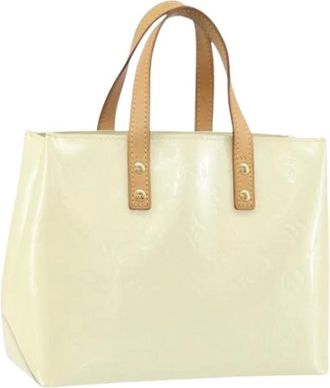 Louis Vuitton Pre-owned Tote Bags, female, Beige, Size: ONE SIZE Pre-owned Perle Patent Leather Hand Bag