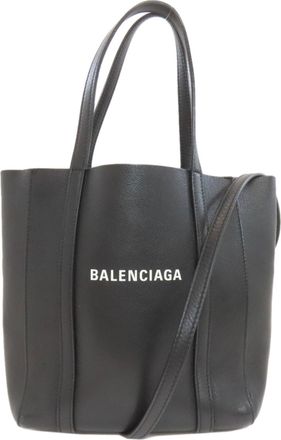 Balenciaga Black Leather Tote Bag (Pre-Owned)