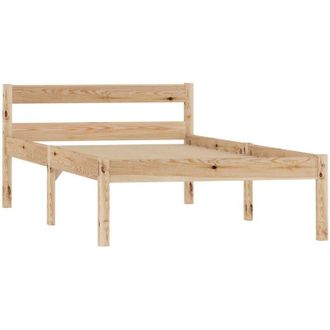 vidaXL Bed Frame without Mattress Solid Pine Wood 100x200 cm Vidaxl