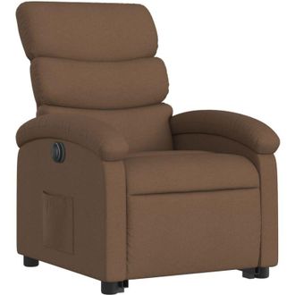vidaXL Vidaxl - Sill&oacute;n El&eacute;ctrico Reclinable Elevable De Tela Marr&oacute;n